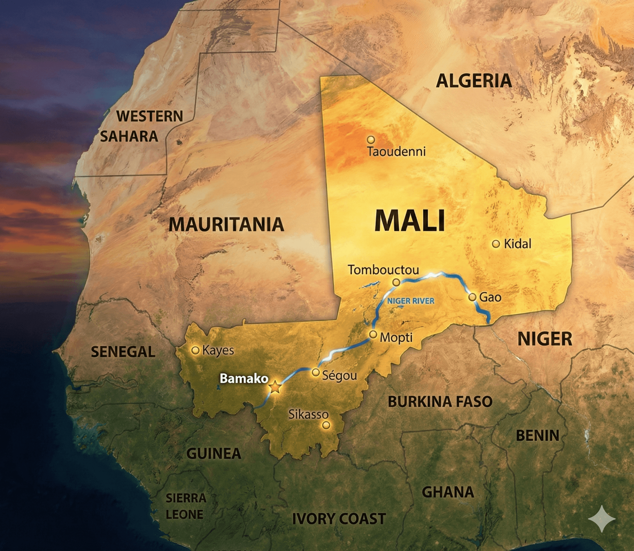 Map of Mali