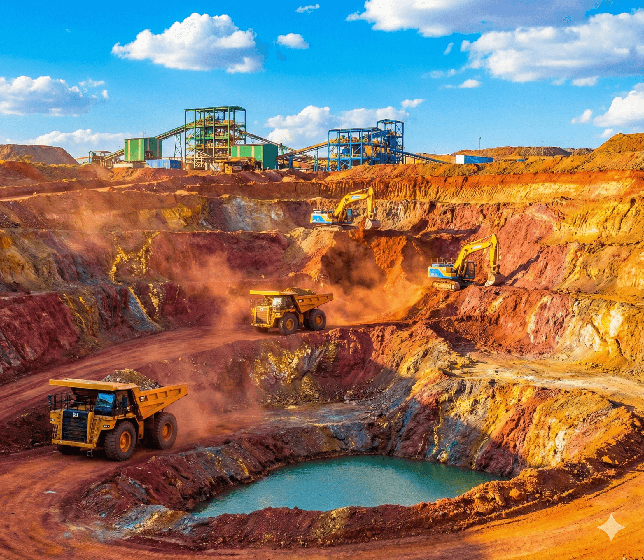 Gold mining operations